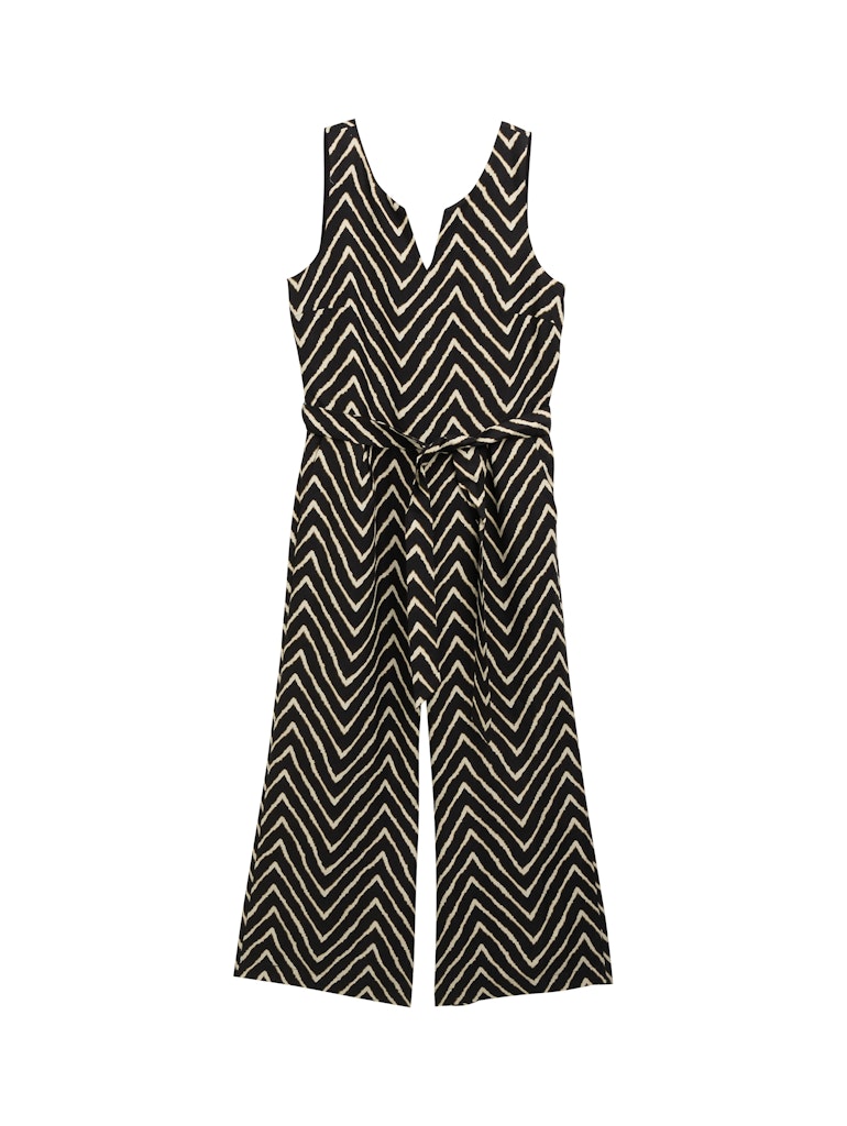 Jumpsuit mit Leinenanteil