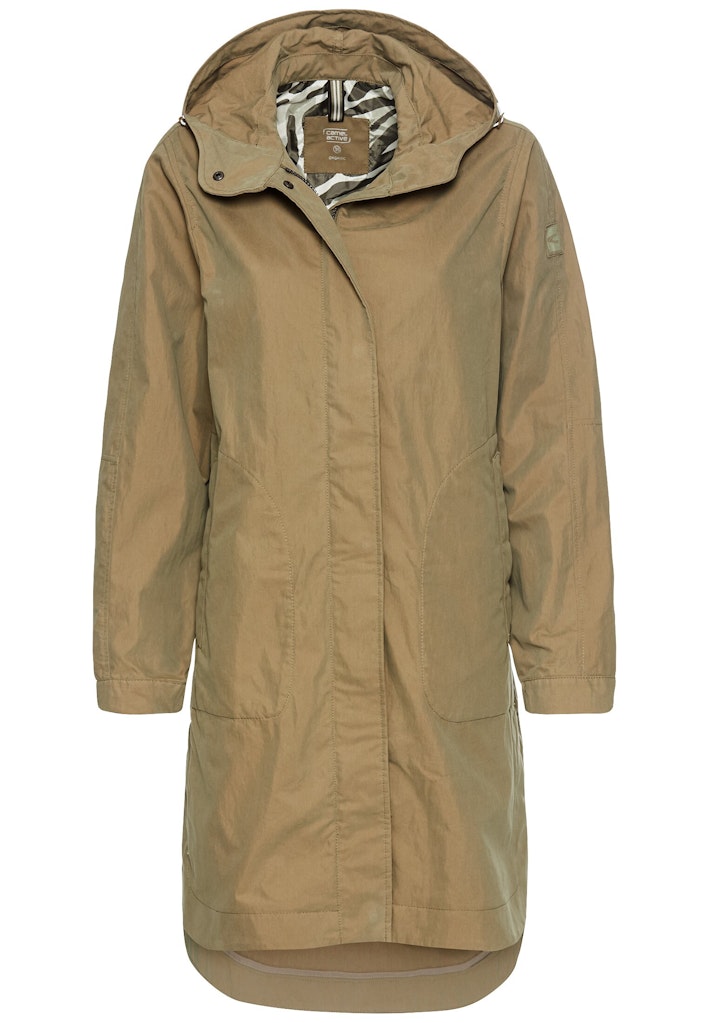 Langer Parka mit verstellbarer Taille