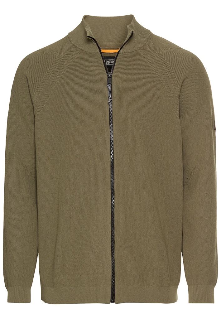 Strickjacke aus atmungsaktivem Polyester