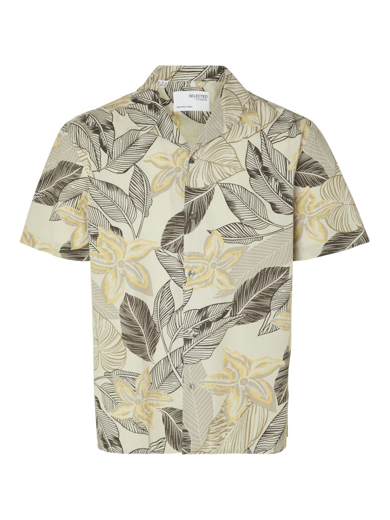 SLHRELAXNEW-LINEN SHIRT SS RESORT