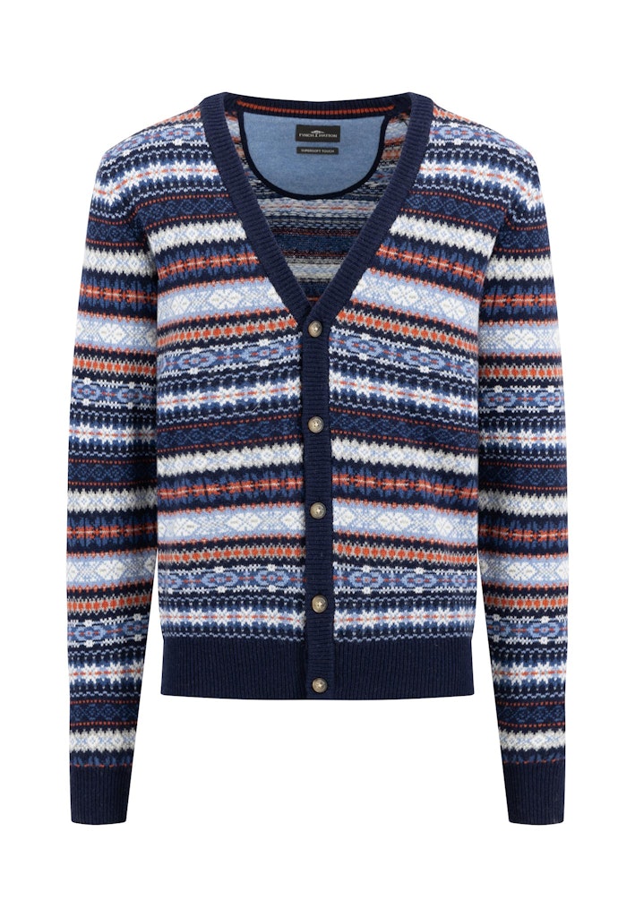 Buttoned Cardigan, Jacquard